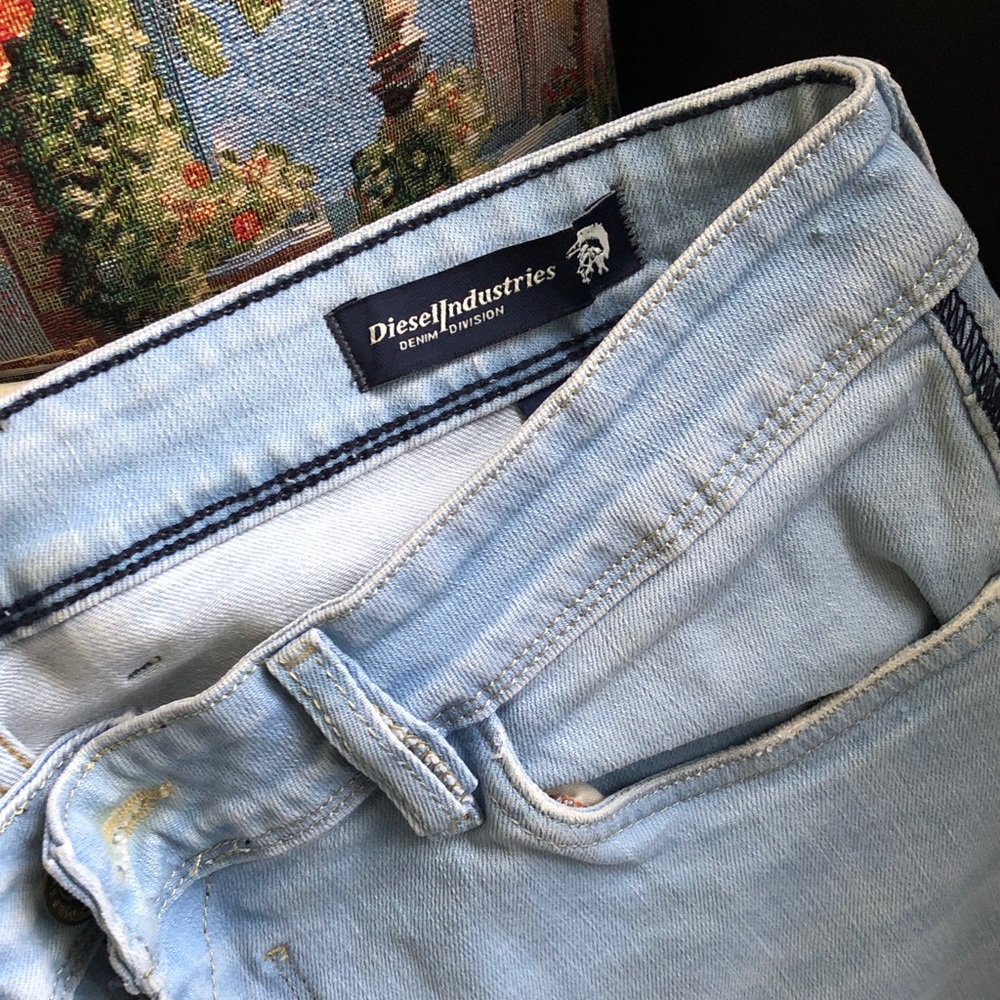 Diesel Light Wash Skinny Jeans